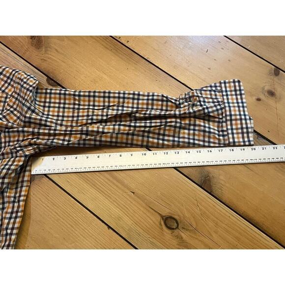 L.L. Bean Men's Plaid Button Down Shirt. Blue/orange/white. Size L. Traditional - Picture 6 of 6